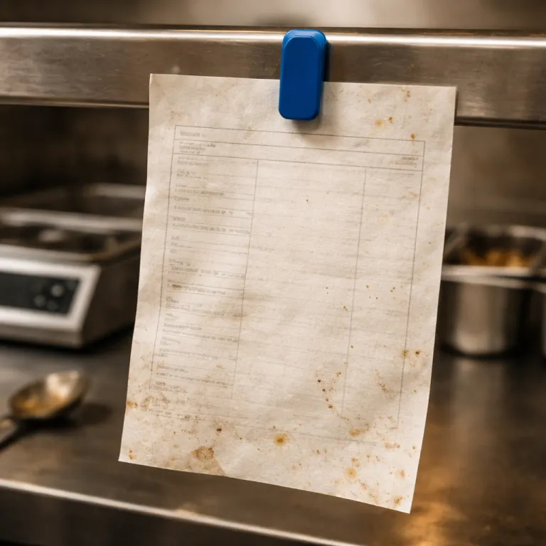 Fiche technique restaurant : le modèle qui tient en une page et qui sert tous les jours